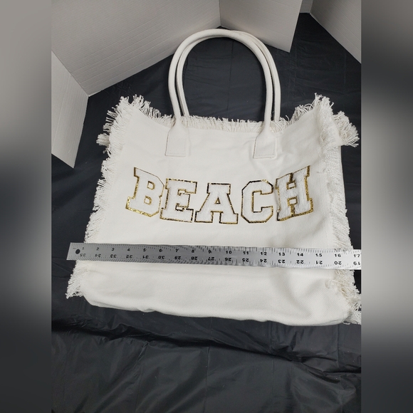 NWOT Women's Beach Shoulder Summer Tote Bag - Picture 4 of 12